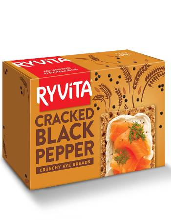 RYVITA CRACKED BLACK PEPPER CRISPBREAD 200G