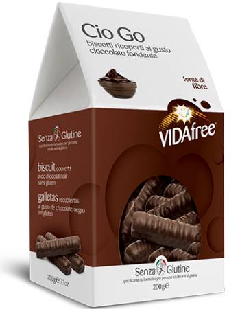 VIDAFREE CIO GO DAKR CHOCOLATE BISCUITS 200G