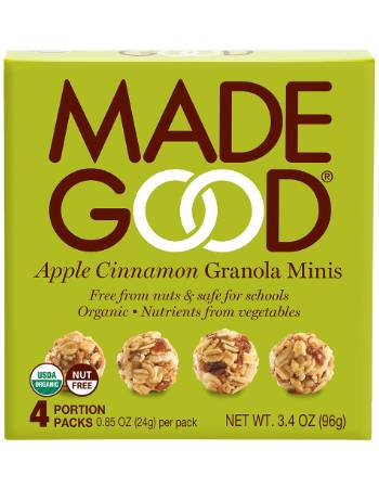 MADE GOOD APPLE CINNAMON MUESLI MINIS (4 PORTION PACKS)