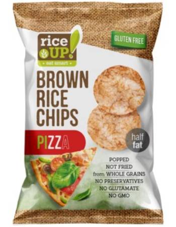 RICE UP BROWN RICE CHIPS PIZZA 60G