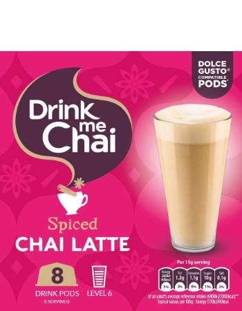 DRINK ME CHAI SPICED CHAI LATTE PODS (8 X 15G)