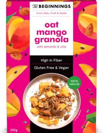 THE BEGINNINGS MANGO OAT GRANOLA 200G