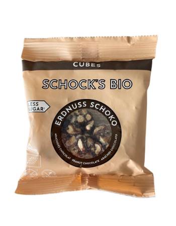 SCHOCKS BIO MINI CUBES PEANUT CHOCOLATE 30G