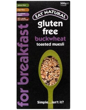EAT NATURAL BUCKWHEAT TOASTED MUESLI 500G