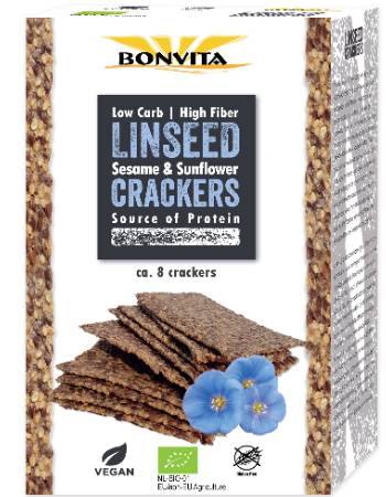 BONVITA LINSEED CRACKER 100G