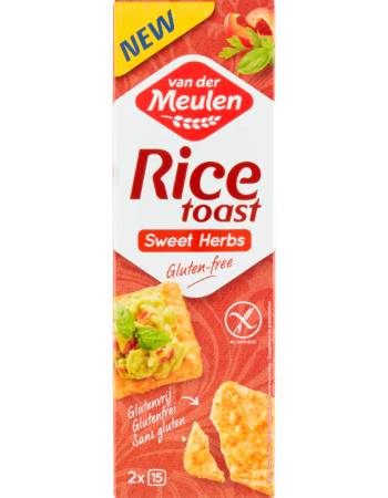 VAN DER MEULEN RICE CRACKER SWEET HERBS 65G