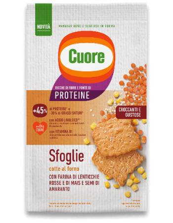 CUORE SFOGLIA RED LENTILS AMARANTH AND CORN FLOUR 170G