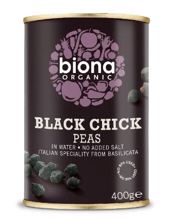 BIONA ORGANIC BLACK CHICK PEAS 400G