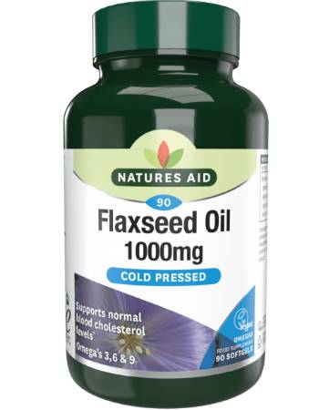 NATURES AID FLAXSEED OIL 1000MG (90 + 45 FREE SOFTGELS)