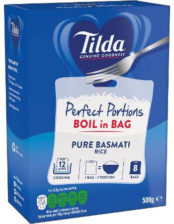 TILDA PURE BASMATI RICE 500G | BOIL IN BAG