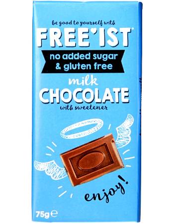 FREE'IST NO ADDED SUGAR MILK CHOCOLATE 75G