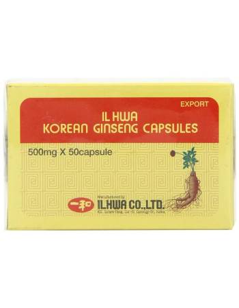 ILHWA KOREAN GINSENG 500MG 50 CAPSULES