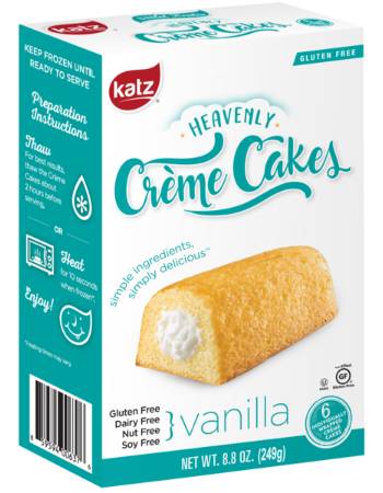 KATZ VANILLA CREME CAKES 249G