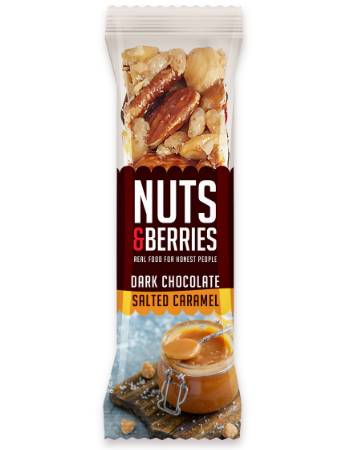 NUTS & BERRIES DARK CHOCOLATE SALTED CARAMEL 30G