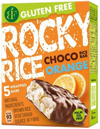 BENLIAN ROCKY RICE CHOCOLATE ORANGE RICE BAR | 5X18G 50C OFF