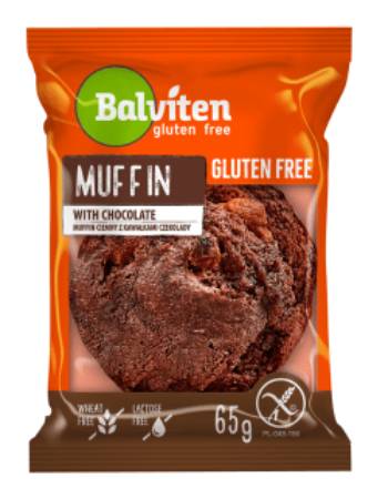 BALVITEN GLUTEN FREE DARK CHOCOLATE MUFFIN 65G