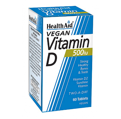 HEALTH AID VITAMIN D 500IU 60 TABLETS