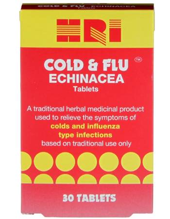 HRI COLD & FLU ECGHINACEA 30 CAPSULES