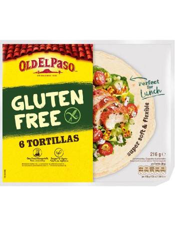 OLD EL PASO 6 TORTILLAS GLUTEN FREE