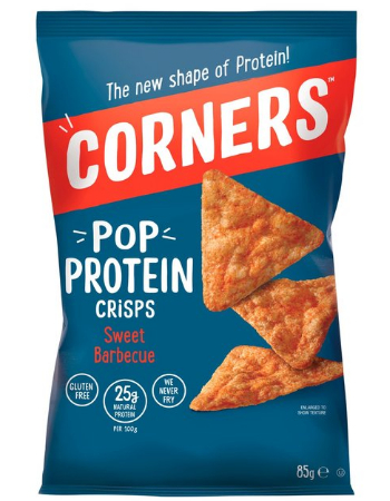 CORNERS PROTEIN CRISPS SWEET BBQ 85G