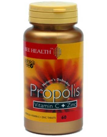 BEE HEALTH PROPOLIS VITAMIN C + ZINC 60 TABLETS