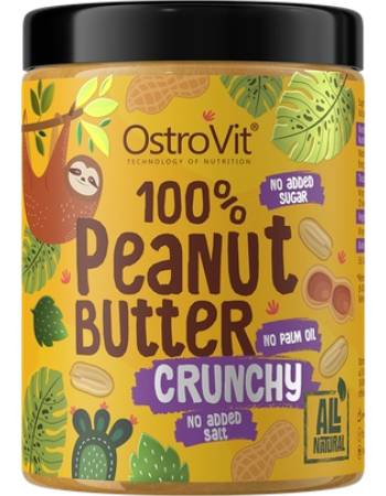 OSTROVIT 100% PEANUT BUTTER 1KG | CRUNCY