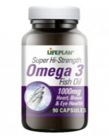 LIFEPLAN OMEGA 3 FISH OIL 1000MG 90CAPS