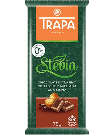 TRAPA CHOCOLATE HAZELNUT  BAR 75G