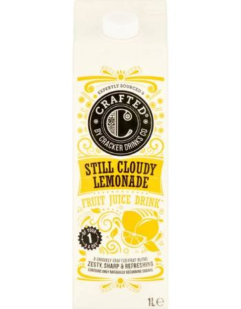 CRAFTED STILL & CLOUDY LEMONADE JUICE 1L