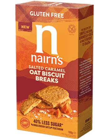 NAIRNS SALTED CARAMEL OAT BISCUIT BREAKS 160G