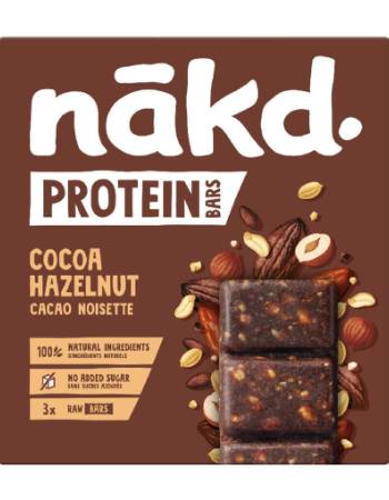 NAKD PROTEIN BAR 3 X 45G | COCOA HAZELNUT