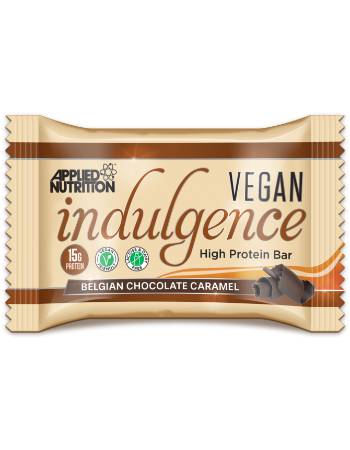 APPLIED NUTRITION VEGAN INDULGENCE BAR -  CHOCOLATE CARAMEL 50G