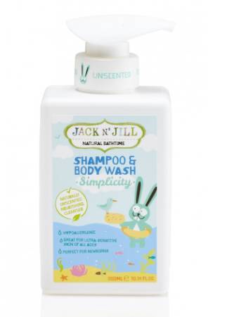 JACK N JILL SIMPLICITY SHAMPOO BODY WASH 300ML