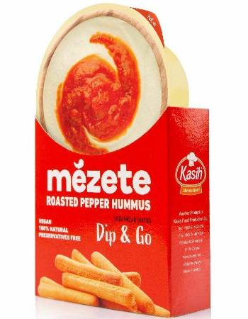 MEZETE DIP N GO PEPPER HUMMUS DIP 215G