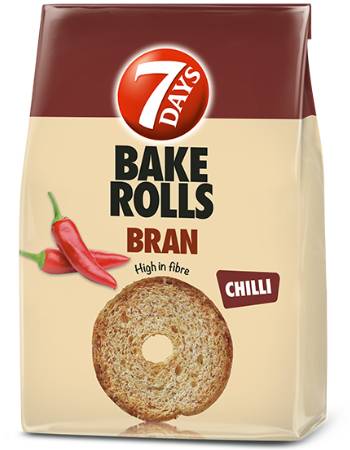 7 DAYS BAKE ROLLS BRAN CHILLI 80G