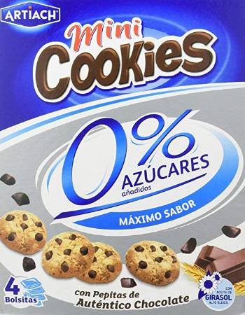 ARTICH 0% SUGAR MINI CHOCOLATE COOKIES 120G