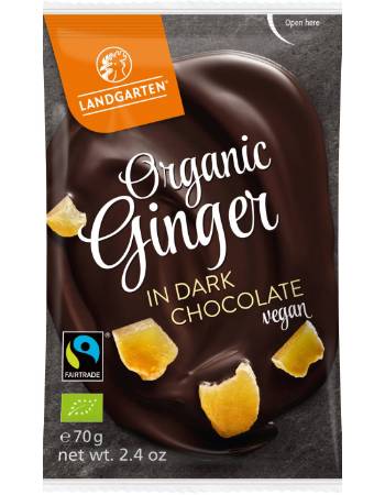 LANDGARTEN GINGER DARK CHOCOLATE 70G