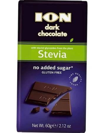 ION DARK CHOCOLATE STEVIA 60G