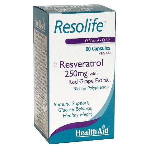 HEALTH AID RESOLIFE  (RESVERATROL) 250MG 60 CAPSULES