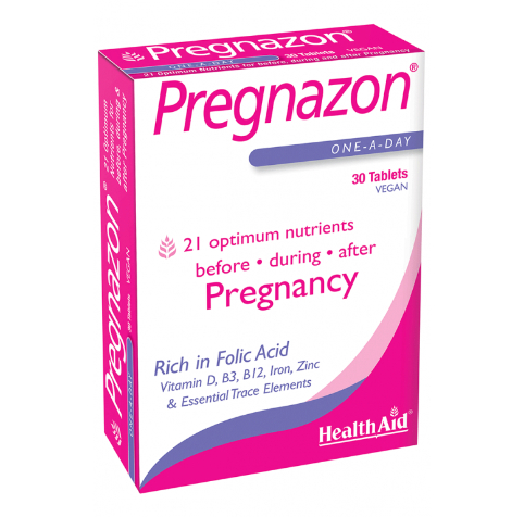 HEALTH AID PREGNAZON 30 TABLETS