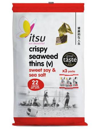 ITSU CRISPY SEAWEED THINS SWEET SOY & SEA SALT