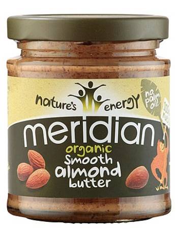 MERIDIAN ORGANIC SMOOTH ALMOND BUTTER 170G