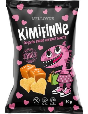 MCLLOYDS KIMMIFINNE SALTED CARAMEL HEARTS 30G