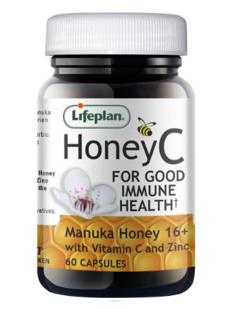 LIFEPLAN HONEY C MANUKA HONEY (60 CAPSULES)