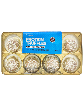 BODY ATTACK PROTEIN TRUFFLES WHITE CHOCOLATE COCONUT 80G