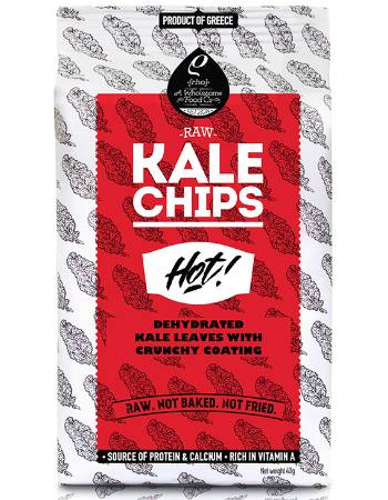 RHO FOODS KALE CHIPS HOT 40G