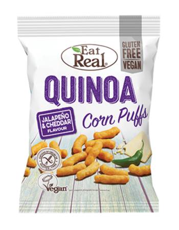 EAT REAL QUINOA PUFFS JALAPENO & CHEDDAR 113G