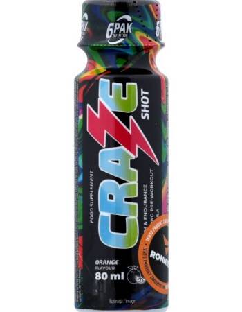 6PAK CRAZE SHOT ORANGE BURST 80ML