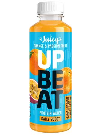 UPBEAT ORANGE & PASSION FRUIT PROTEIN WATER 500ML