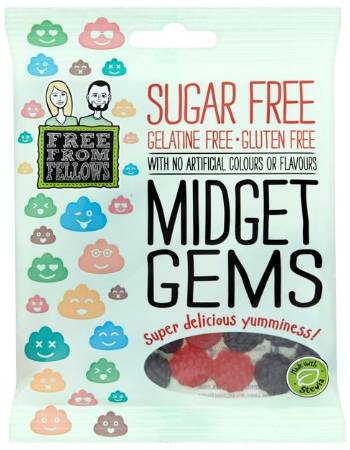 FREE FROM FELLOWS SUGAR FREE MIDGET GEMS 100G